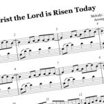 Christ the Lord is Risen Today piano